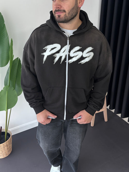 PASS Yıkamalı Hırka