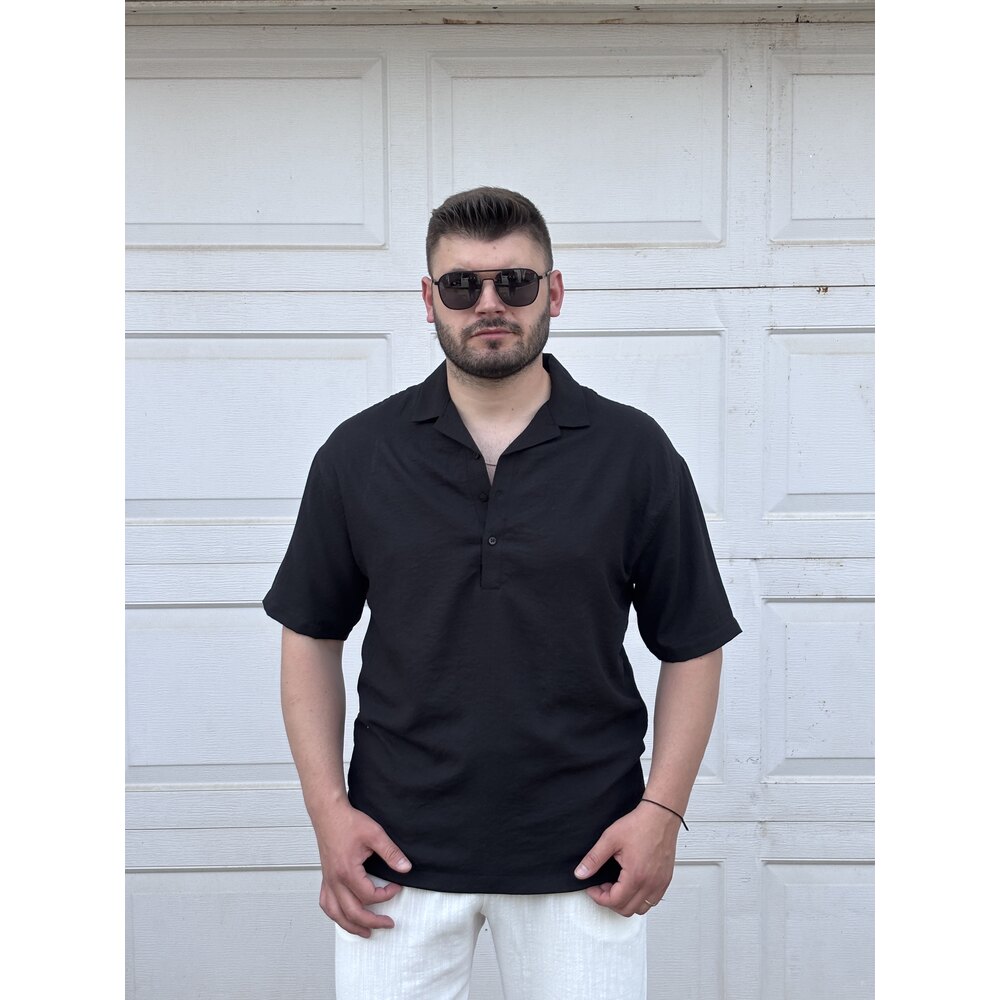 YARIM DÜĞMELİ GÖMLEK