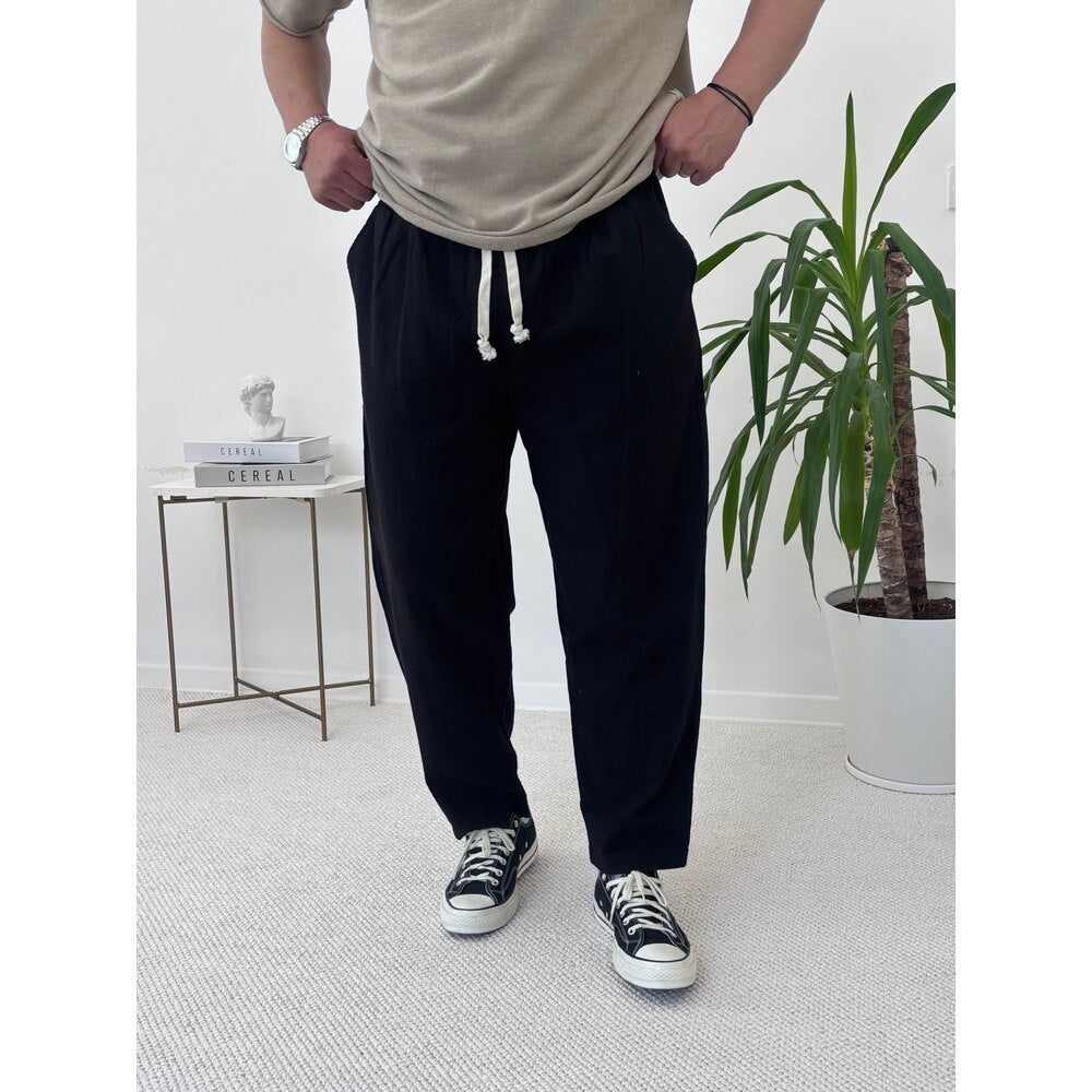 BOYFRİEND KETEN PANTOLON