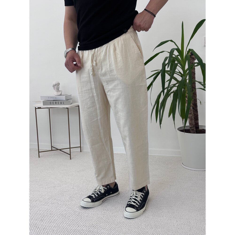 BOYFRİEND KETEN PANTOLON