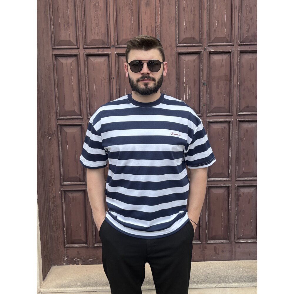 ÇİZGİLİ OVERSİZE T-SHİRT