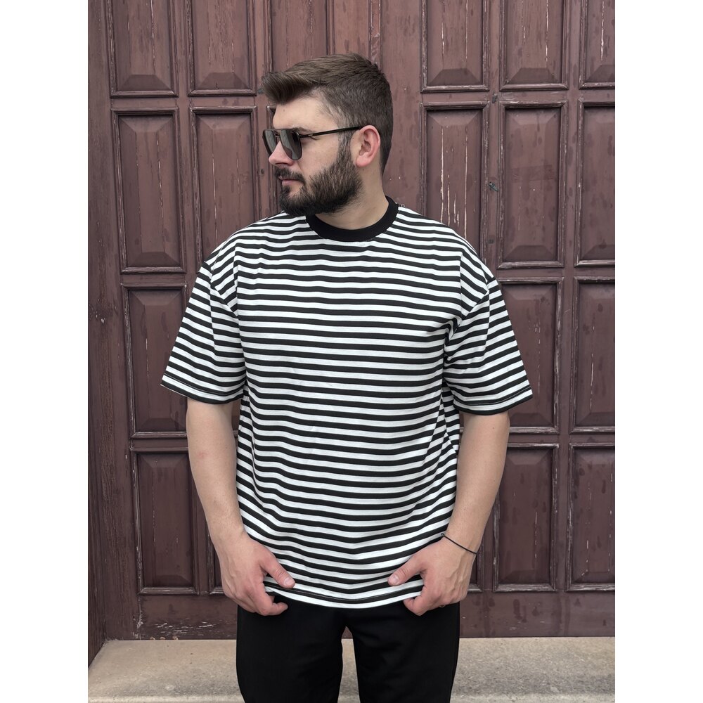 ÇİZGİLİ OVESİZE T-SHİRT