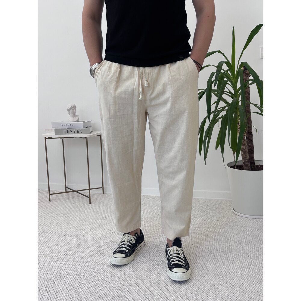 BOYFRİEND KETEN PANTOLON