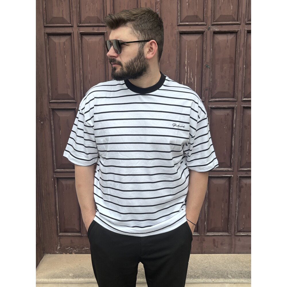 ÇİZGİLİ OVERSİZE T-SHİRT