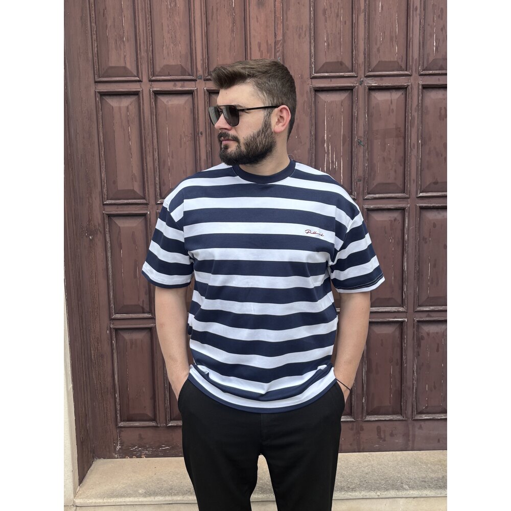 ÇİZGİLİ OVERSİZE T-SHİRT