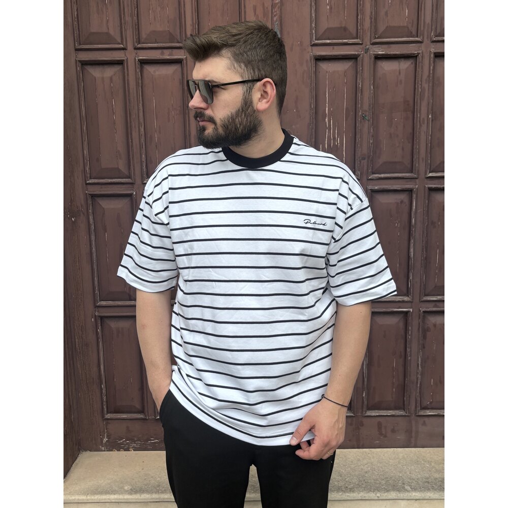 ÇİZGİLİ OVERSİZE T-SHİRT