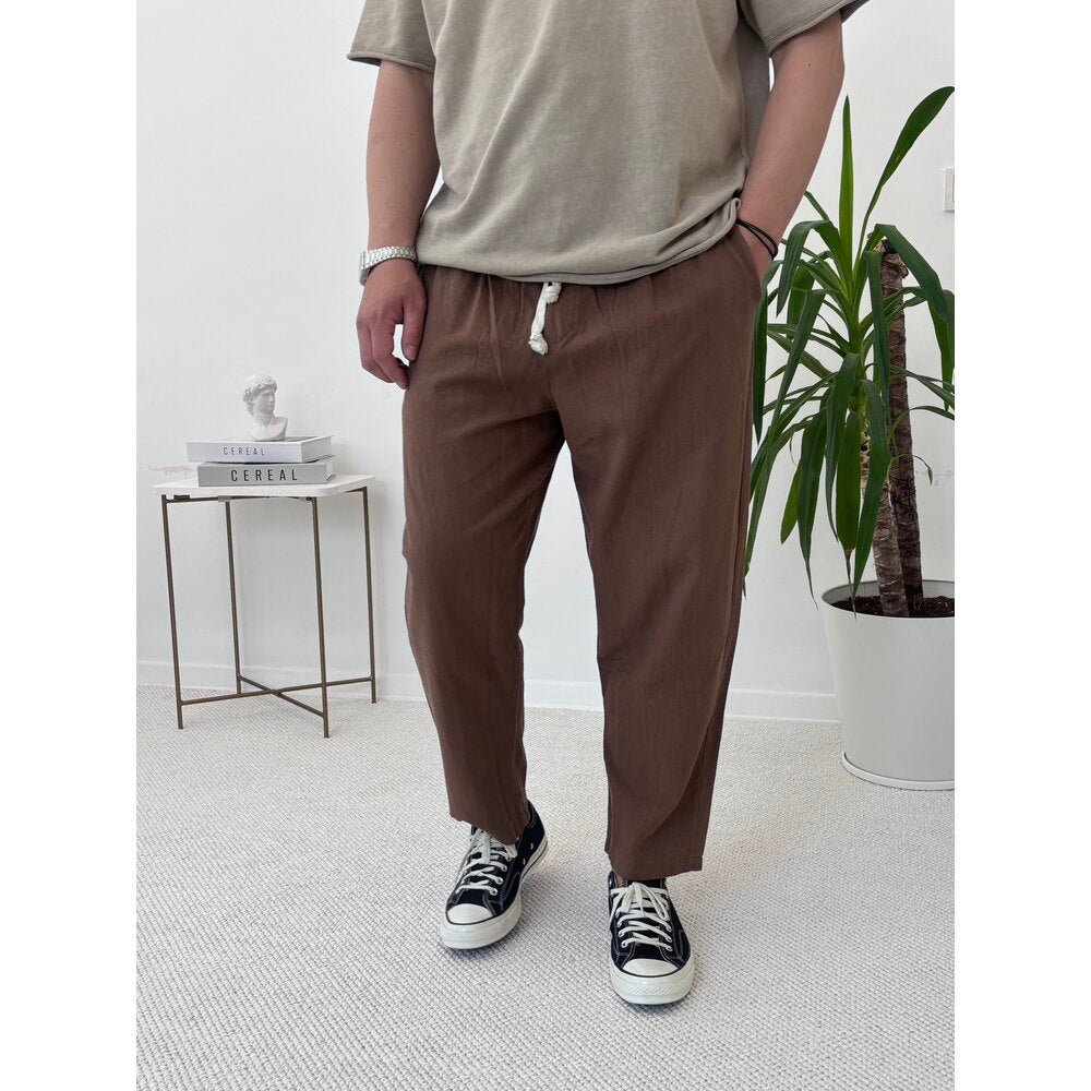 BOYFRİEND KETEN PANTOLON