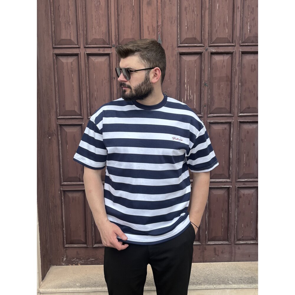 ÇİZGİLİ OVERSİZE T-SHİRT